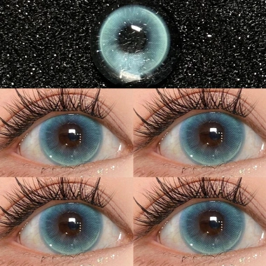 Kính áp tròng xanh lá 2 chiếc Chasing Cats Eye 14.5mm, dưỡng ẩm, không vành - 115.818 VND