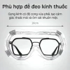 Kính bảo hộ đạp xe UV 41k-32.8k, tròng trong suốt, chống mờ sương, bụi, bắn nước 4