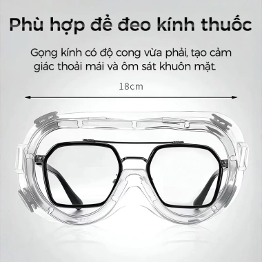 Kính bảo hộ đạp xe UV 41k-32.8k, tròng trong suốt, chống mờ sương, bụi, bắn nước