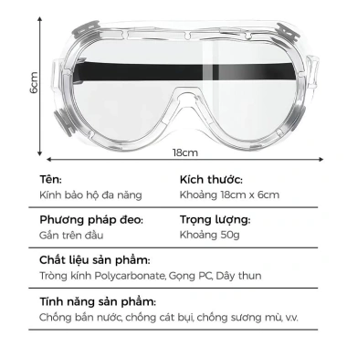Kính bảo hộ đạp xe UV 41k-32.8k, tròng trong suốt, chống mờ sương, bụi, bắn nước