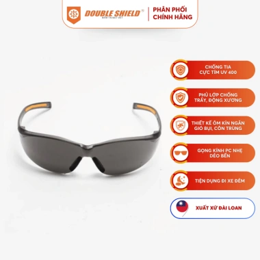 Kính bảo hộ DOUBLE SHIELD 92.053 GR - Tròng râm, chống UV, giảm còn 52.000₫