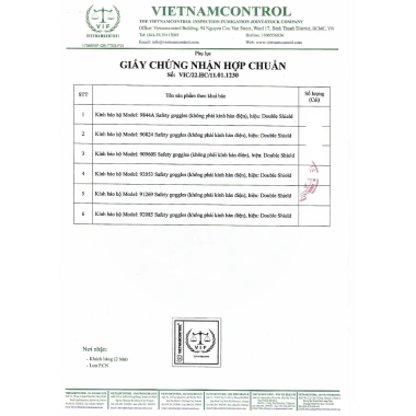 Kính bảo hộ DOUBLE SHIELD 92.053 GR - Tròng râm, chống UV, giảm còn 52.000₫