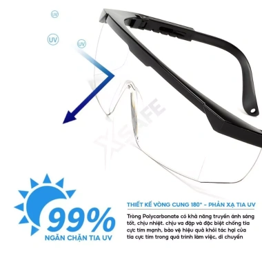 Kính bảo hộ Everest EV105 chống bụi, tia UV, đọng sương, giảm trầy xước - Giá chỉ 31.000 VND 3 Kính bảo hộ Everest EV105 chống bụi, tia UV, đọng sương, giảm trầy xước - Giá chỉ 31.000 VND 3