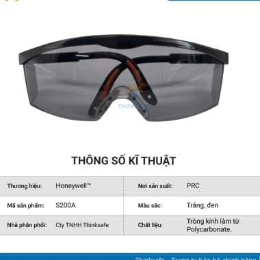 Kính bảo hộ Honeywell S200A THINKSAFE chống bụi, trong suốt, chống UV, chống chói - Giá 76.700đ 9