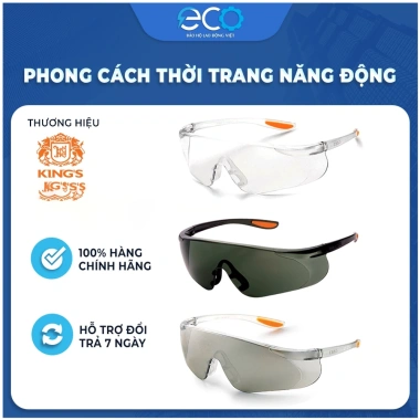 Kính bảo hộ Kings KY1.151-1.153 chống chói, chống bụi, UV, giảm giá 20% chỉ 80.000đ