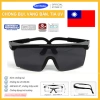 Kính bảo hộ thợ hàn vuông trong SafeMall - Đen/Trắng, chống bụi, tia UV, văng bắn 2