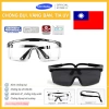 Kính bảo hộ thợ hàn vuông trong SafeMall - Đen/Trắng, chống bụi, tia UV, văng bắn 4