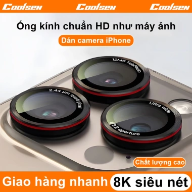 Kính bảo vệ camera iPhone 17-11 Pro Max 8K siêu nét, máy ảnh, giá chỉ 45.800₫ 6