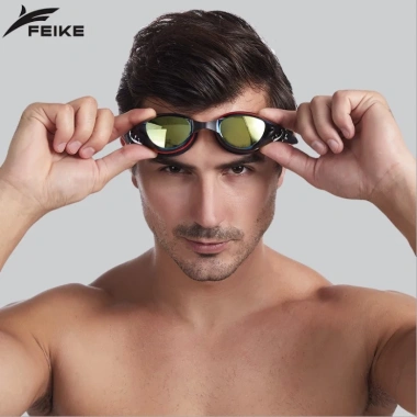 Kính bơi FEIKE + Nón bơi chuẩn, combo phụ kiện giảm giá 46% - chỉ 54.000đ 2