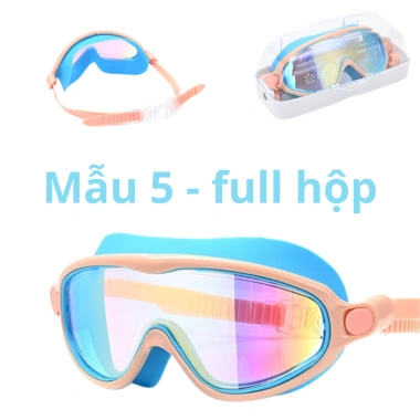 Kính bơi góc rộng Panorama cho bé, chống mờ, chống hấp hơi, đa màu, giảm giá 17%