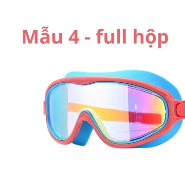 Kính bơi góc rộng Panorama cho bé, chống mờ, chống hấp hơi, đa màu, giảm giá 17%