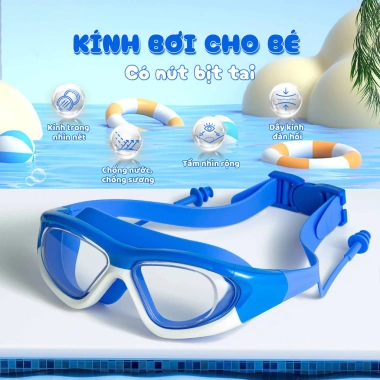 Kính bơi không gọng trẻ em HD chống sương mù, chống thấm nước - Giá chỉ 29.000₫