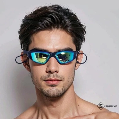 Kính bơi SHGMYD - Chống nước, sương mù, UV, silicone điều chỉnh, nam mới