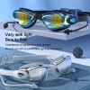 Kính bơi SHGMYD - Chống nước, sương mù, UV, silicone điều chỉnh, nam mới 9