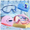 Kính Bơi Trẻ Em 3-16 tuổi và Mũ Bơi Gọng Lớn, Kèm Bịt Tai, Chống Sương Mù, Không Thấm Nước - Giá 12.000