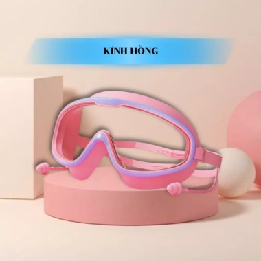 Kính Bơi Trẻ Em Combo Silicon + Mũ Bơi, nút bịt tai, chống nước mắt, chống hơi, giá 30.000₫ 10