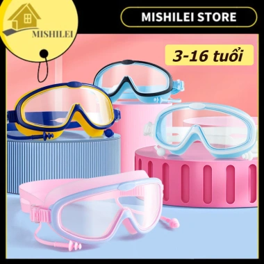 Kính Bơi Trẻ Em Gọng Silicone Lớn Chống Sương Mù, Mau Khô, Chống UV - 54,023₫