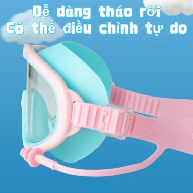 Kính Bơi Trẻ Em Gọng Silicone Lớn Chống Sương Mù, Mau Khô, Chống UV - 54,023₫