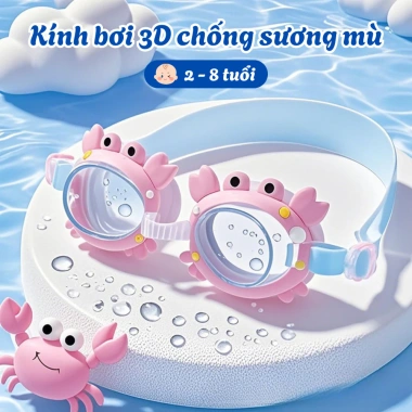 Kính Bơi Trẻ Em HOME Hoạt Hình - Chống Nước, Chống Sương Mờ, Dành Cho Bé 2-8 Tuổi