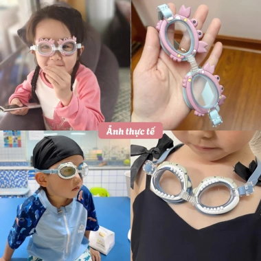 Kính Bơi Trẻ Em HOME Hoạt Hình - Chống Nước, Chống Sương Mờ, Dành Cho Bé 2-8 Tuổi