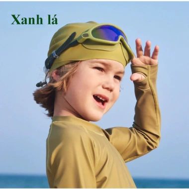 Kính bơi trẻ em Kocotree cao cấp chính hãng, chống nắng, kèm nón bơi, giá 90.000₫
