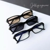 Kính cận nam nữ dạng chữ nhật Slyk nhựa dẻo, gọng mát Y2K unisex, tròng UV, 150k 3