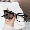 Kính cận phong cách học viện nghệ thuật nam nữ - Kính phẳng chống ánh sáng xanh, thời trang, giảm giá 42,120 VND 4