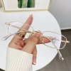 Kính cận thị hình chữ nhật mỏng kim loại, chống ánh sáng xanh, giá 66.960 VND 2