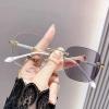 Kính cận thị không khung thời trang, chống ánh sáng xanh, kính phẳng - 59.400₫ 2