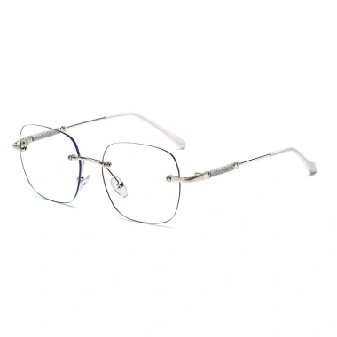 Kính cận thị không khung thời trang, chống ánh sáng xanh, kính phẳng - 59.400₫