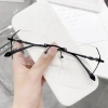 Kính cận thị không viền đa giác cổ điển chống ánh sáng xanh, màn hình lớn, dụng cụ làm đẹp leptin, giá 78.840₫ 3