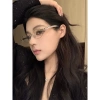 Kính cận thị nữ hình bầu dục kim cương cao cấp, khung trái tim kim loại, ánh sáng trơn - Giá ưu đãi 78.840₫ 5