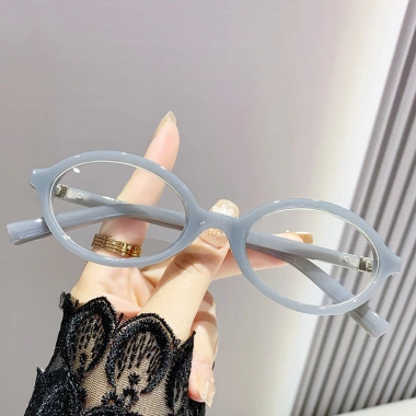 Kính cận thị nữ Hot Girl Nerdy Retro Y2K khung bầu dục nhỏ, trơn in da báo - Giá ưu đãi 57.240₫ 8
