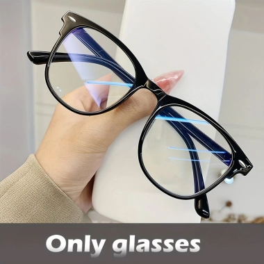 Kính chặn ánh sáng xanh UV400 trong suốt cho nam nữ - Bảo vệ mắt khi dùng máy tính, giảm mỏi mắt