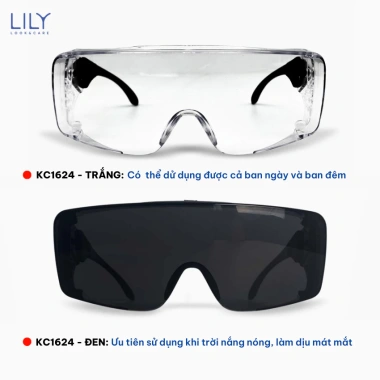 Kính chắn bụi Lily EyeWear KC1.624 - Nhựa nhẹ, thiết kế hiện đại, giá 99.000đ 3 Kính chắn bụi Lily EyeWear KC1.624 - Nhựa nhẹ, thiết kế hiện đại, giá 99.000đ 3