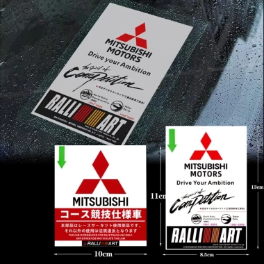 Kính Chắn Gió RALLIART Dán Decal Tĩnh Điện Mitsubishi cho Pajero & Outlander - 77.112₫ Kính Chắn Gió RALLIART Dán Decal Tĩnh Điện Mitsubishi cho Pajero & Outlander - 77.112₫