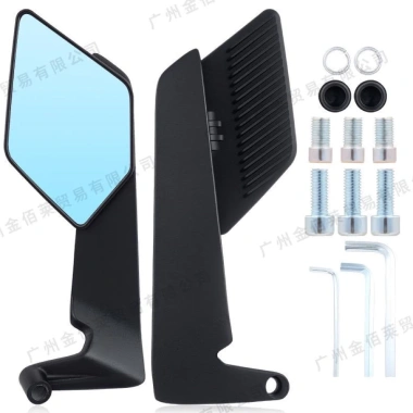Kính chiếu hậu cánh gió CNC cho CBR150, GSX150, R15 – Nhôm CNC bền, giá chỉ 300.000đ