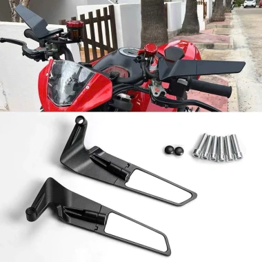 Kính chiếu hậu xe máy xoay 360 độ - Điều chỉnh cánh gió, gương xe đa năng 169k