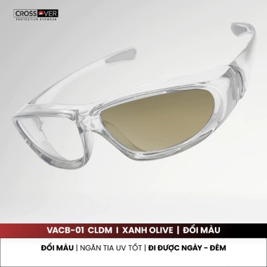 Kính chống bụi đổi màu CROSSOVER - Bảo vệ mắt xe máy ngày đêm, ngăn tia UV nam nữ