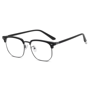 Kính công sở nam gọng lông mày retro, phẳng đổi màu, chống ánh sáng xanh, thời trang 54.000₫