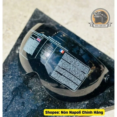 Kính Cúc Bấm Ngắn Chắn Gió Cao Cấp - Đa Màu, Gắn Nón & Mũ Bảo Hiểm Napoli, 114.900₫