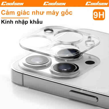 Kính Cường Liền Khối Bảo Vệ Camera iPhone 17/16/15/14/13/12/11 Pro Max Giá 38.500đ