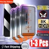 Kính cường lực 1-3Pc 8K cho iPhone 17/16/15/14/13/12/11 Pro Max, XS MAX - Tấm bảo vệ màn hình có nắp gắn căn chỉnh 7