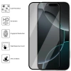 Kính Cường Lực 2 Chiếc Chống Ánh Xanh Đen, Chống Glare HD cho iPhone 17 Pro Max Bảo Vệ Màn 2