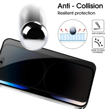 Kính Cường Lực 2 Chiếc Chống Ánh Xanh Đen, Chống Glare HD cho iPhone 17 Pro Max Bảo Vệ Màn