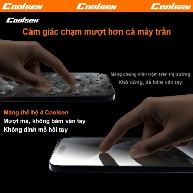 Kính cường lực 360 không góc chết, chống nhìn trộm cho iPhone 17/16/15/14/13/12/11 Pro Max, X, XR, Xs max – Giá chỉ 45.800₫