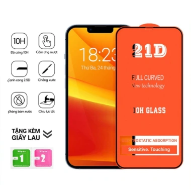 Kính Cường Lực 3D Full Màn iPhone 6-15 Max Giá 18.900₫ Bảo vệ tối đa