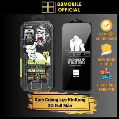 Kính Cường Lực 3D Full Màn WK cho iPhone 11‑16, chống vân tay, bảo vệ tối đa 22.950₫