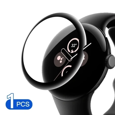 Kính Cường Lực 45mm/41mm cho Google Pixel Watch 4/3/2 – Bảo Vệ Màn Hình Đen