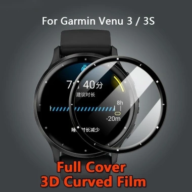 Kính Cường Lực 5D Bảo Vệ Màn Hình Garmin Venu 3/3S - Chống Trầy, Siêu Bền